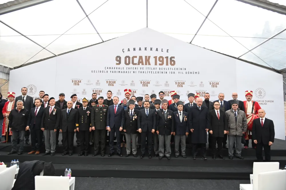 9 OCAK 1916 ÇANAKKALE ZAFERİ VE İTİLAF DEVLETLERİ’NİN GELİBOLU YARIMADASINI TAHLİYELERİNİN 108. YIL DÖNÜMÜ KUTLANDI