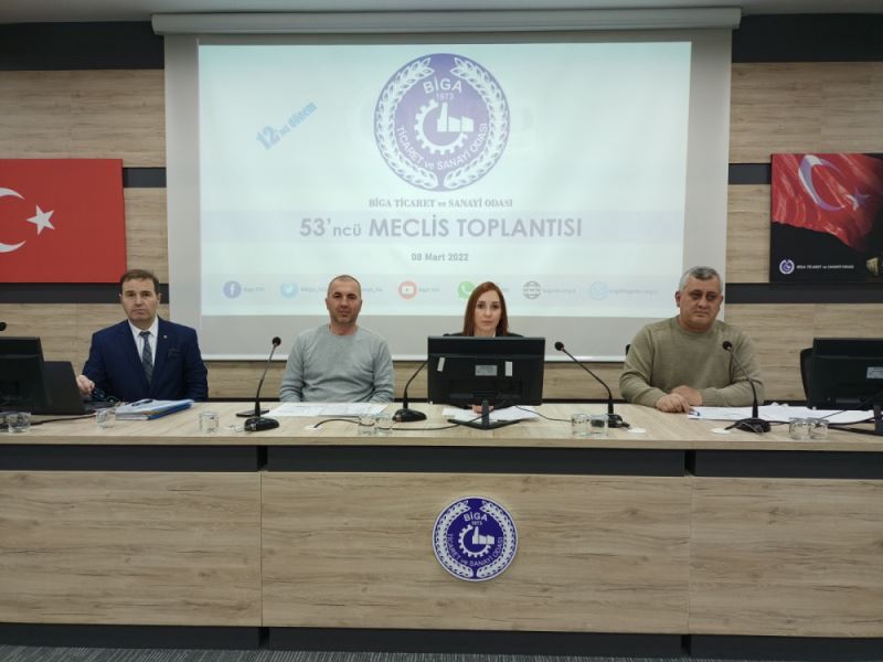 BIGA TSO MART AYI MECLIS VE MÜSTEREK MESLEK KOMITELERI TOPLANTISI YAPILDI.