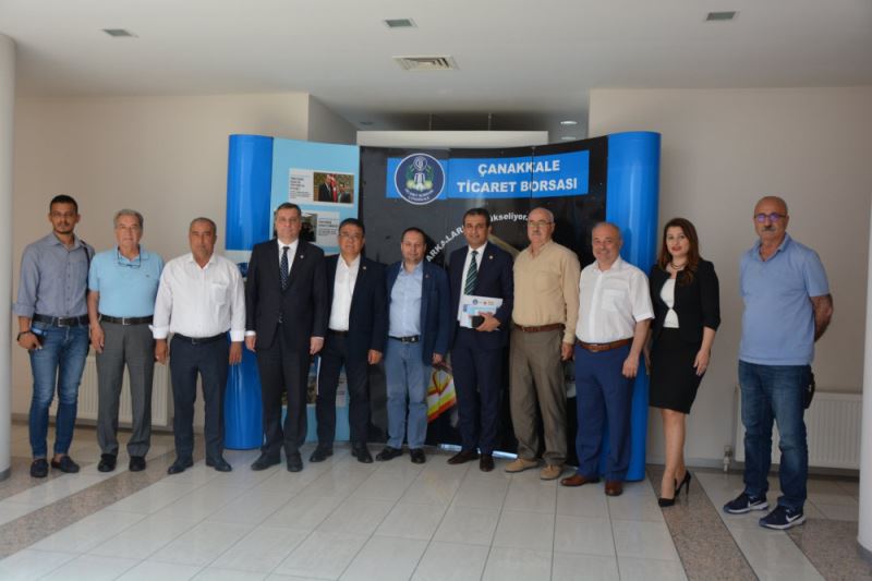 CHP HEYETINDEN ÇANAKKALE TICARET BORSASINA ZIYARET
