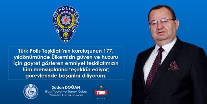 SADAN DOGAN, POLIS HAFTASI’NI KUTLADI.